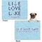 Live Love Lake Microfleece Dog Blanket - Regular - Front & Back
