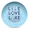 Live Love Lake Microwave & Dishwasher Safe CP Plastic Plate - Main