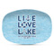 Live Love Lake Plastic Platter - Microwave & Oven Safe Composite Polymer (Personalized)