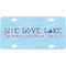 Live Love Lake Mini License Plate