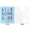 Live Love Lake Minky Blanket - 50"x60" - Single Sided - Front & Back