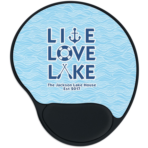 Custom Live Love Lake Mouse Pad with Wrist Support
