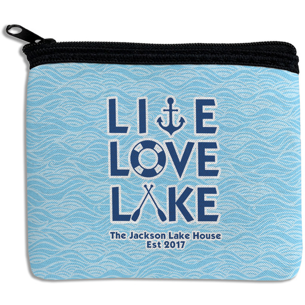 Custom Live Love Lake Rectangular Coin Purse (Personalized)