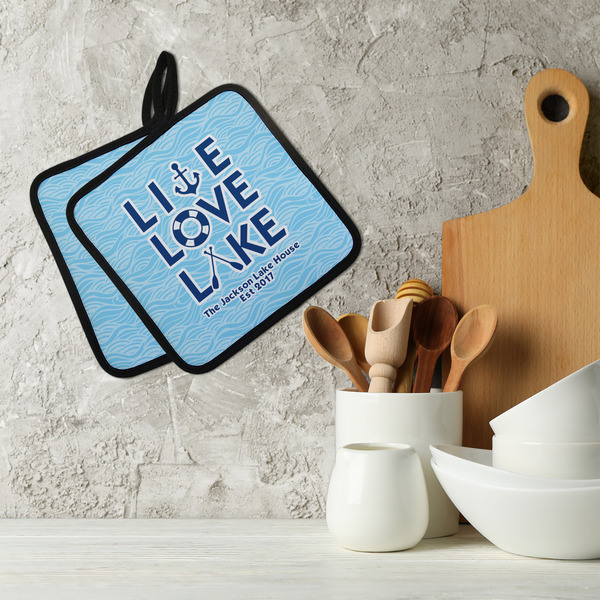 Live Love Lake Neoprene Pot Holder - Set of 2  LIFESTYLE
