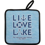 Live Love Lake Pot Holder w/ Name or Text