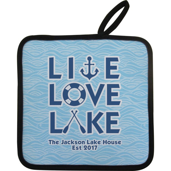 Custom Live Love Lake Pot Holder w/ Name or Text