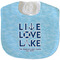 Live Love Lake New Baby Bib - Closed and Folded