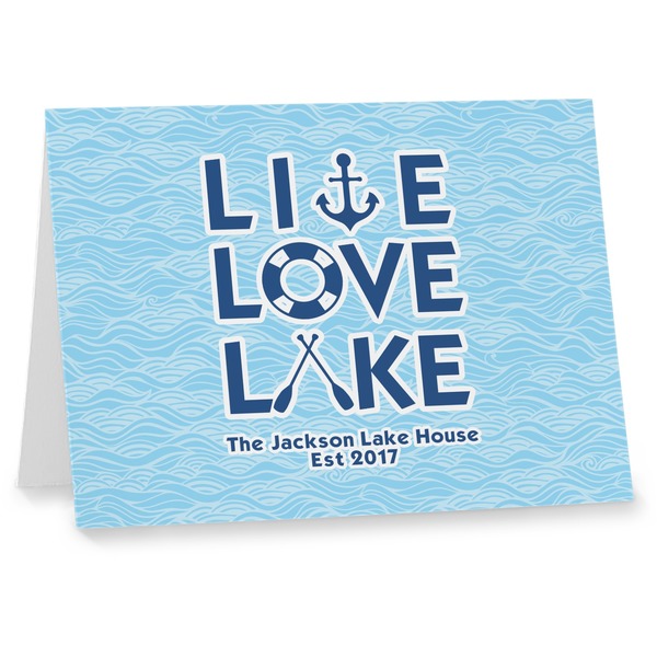 Custom Live Love Lake Note cards (Personalized)