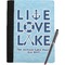 Live Love Lake Notebook Padfolio - Large w/ Name or Text