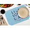 Live Love Lake Octagon Placemat - Single front (LIFESTYLE) Flatlay