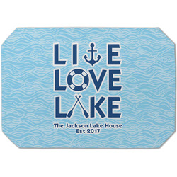 Live Love Lake Dining Table Mat - Octagon (Single-Sided) w/ Name or Text