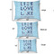 Live Love Lake Outdoor Dog Beds - SIZE CHART