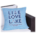 Live Love Lake Outdoor Pillow - 16" (Personalized)