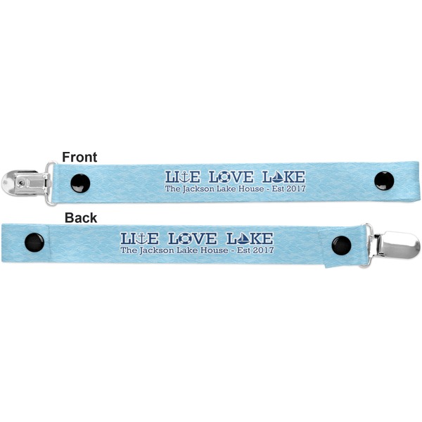 Live Love Lake Pacifier Clip - Front and Back
