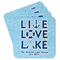 Live Love Lake Paper Coasters - Front/Main