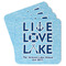 Live Love Lake Paper Coasters w/ Name or Text