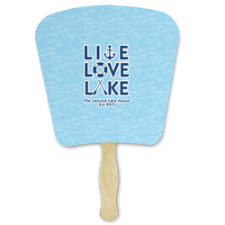 Live Love Lake Paper Fan (Personalized)