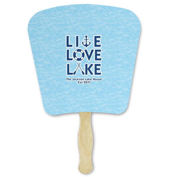 Custom Live Love Lake Paper Fan (Personalized)