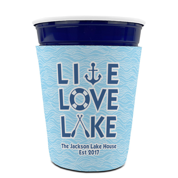Live Love Lake Party Cup Sleeves - without bottom - FRONT (on cup)