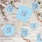 Live Love Lake Party Supplies Combination Image - All items - Plates, Coasters, Fans