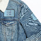 Live Love Lake Patches Lifestyle Jean Jacket Detail