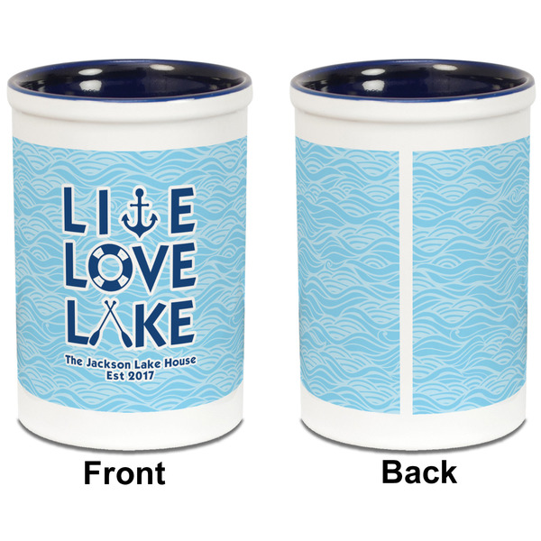 Live Love Lake Pencil Holder - Blue - approval