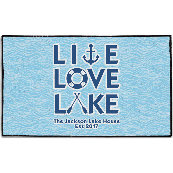 Custom Live Love Lake Door Mat - 60"x36" (Personalized)