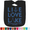 Live Love Lake Personalized Black Bib