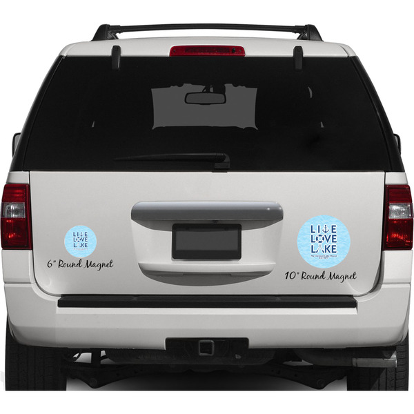 Live Love Lake Personalized Car Magnets on Ford Explorer