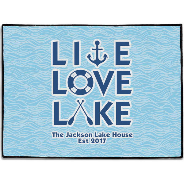 Custom Live Love Lake Door Mat - 24"x18" (Personalized)