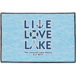 Live Love Lake Door Mat - 36"x24" (Personalized)