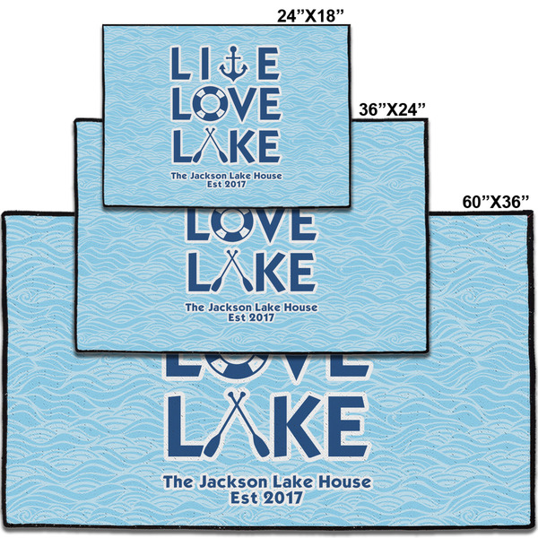 Live Love Lake Personalized Door Mat - Group Parent IMF