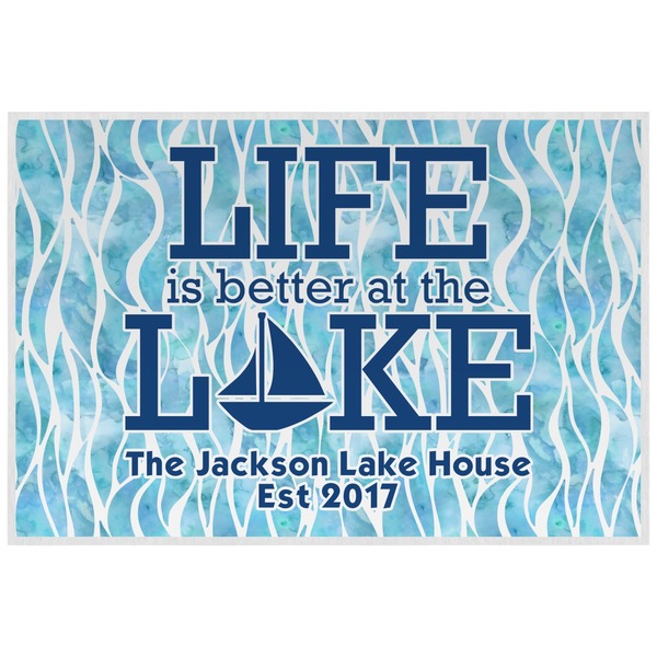 Live Love Lake Personalized Placemat (Back)