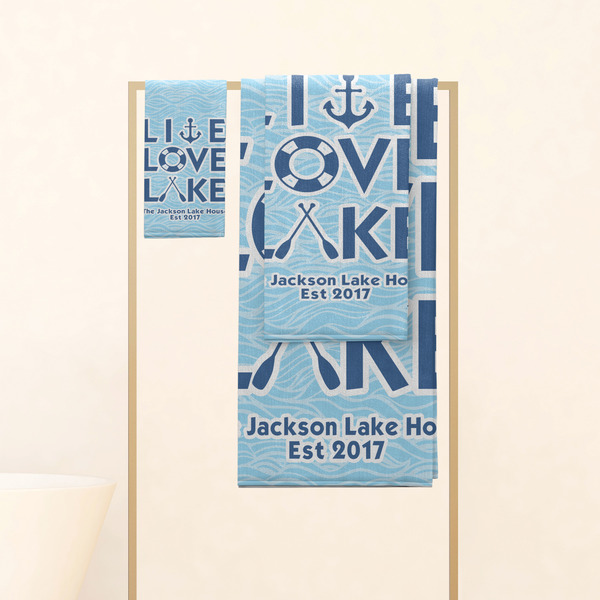 Live Love Lake Personalized Towel Set