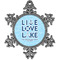 Live Love Lake Pewter Ornament - Front
