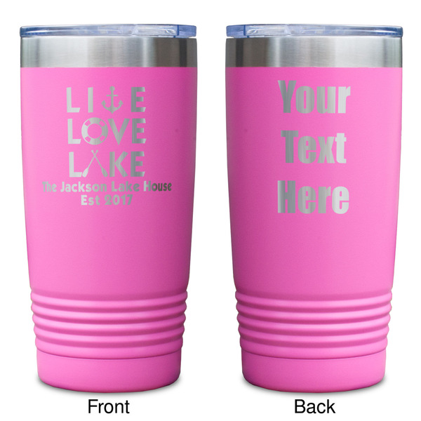 Live Love Lake Pink Polar Camel Tumbler - 20oz - Double Sided - Approval