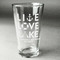 Live Love Lake Pint Glasses - Main/Approval
