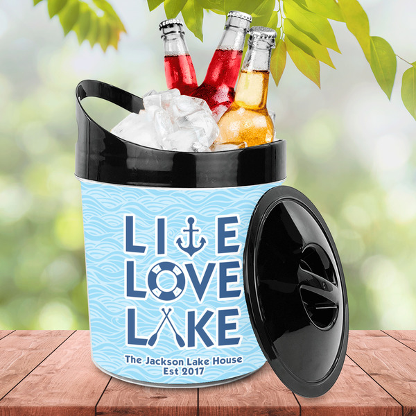 Live Love Lake Plastic Ice Bucket - LIFESTYLE