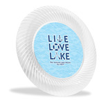 Live Love Lake Plastic Party Dinner Plates - 10" (Personalized)