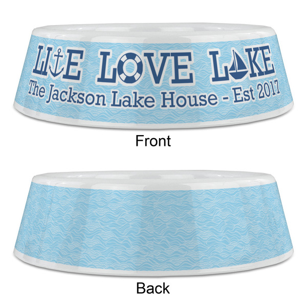 Live Love Lake Plastic Pet Bowls - Large - APPROVAL