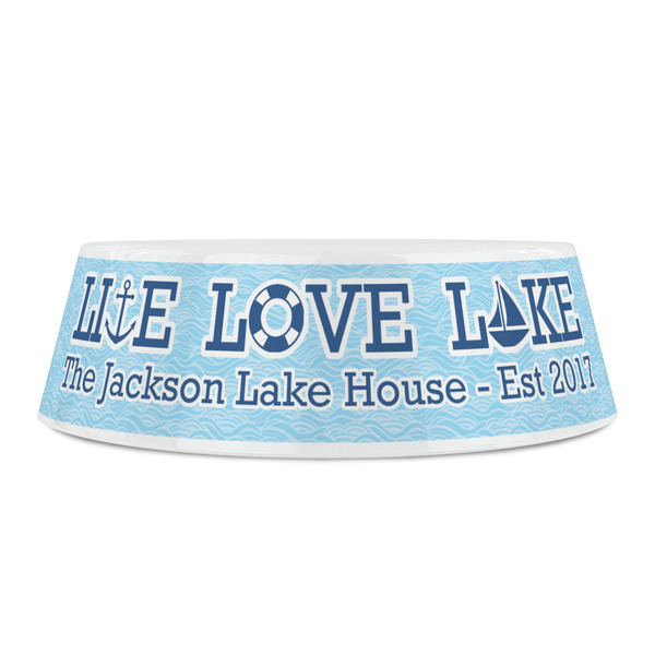 Live Love Lake Plastic Pet Bowls - Small - FRONT