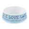 Live Love Lake Plastic Dog Bowl - Small (Personalized)
