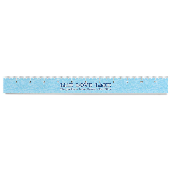 Live Love Lake Plastic Ruler - 12" - FRONT