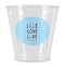 Live Love Lake Plastic Shot Glasses - Front/Main