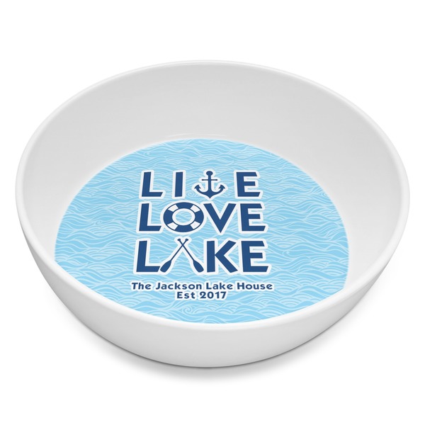 Custom Live Love Lake Melamine Bowl - 8 oz (Personalized)