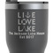 Live Love Lake RTIC Tumbler - Black - Close Up