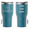 Live Love Lake RTIC Tumbler - Dark Teal - Double Sided - Front & Back