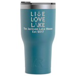 Live Love Lake RTIC Tumbler - Dark Teal - Laser Engraved - Single-Sided (Personalized)