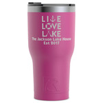Live Love Lake RTIC Tumbler - Magenta - Laser Engraved - Single-Sided (Personalized)