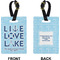 Live Love Lake Rectangle Luggage Tag (Front + Back)